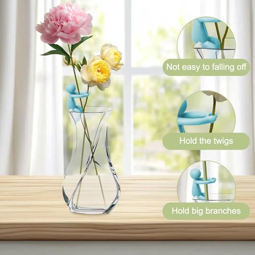 BlissfulTime Plant Propagation Buddy, 6pcs Propagating Holders, Plant Cutting Holder Plant Support for Sprouts, Propagation Buddy for Indoor Gardens or for Stems, Shoots and Cuttings - color: Purple-6pcs