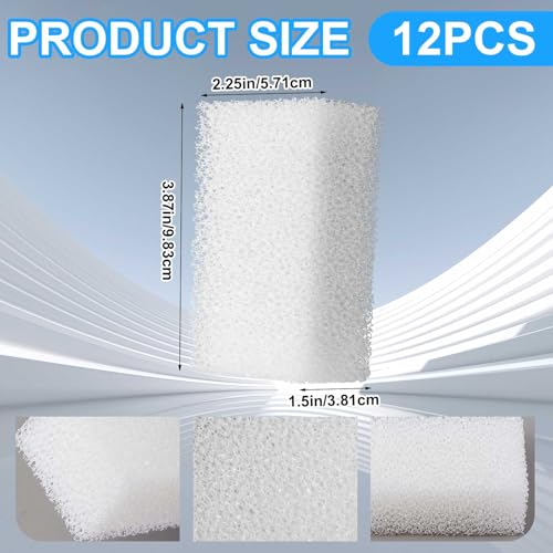 Threlaco 6 Pack Foam Filter Insert Compatible with Aquaclear 30 Aquarium Filter Replacement Media for Filtering and Keeping Aquariums Clear - size: Compatible with Aquaclear 30