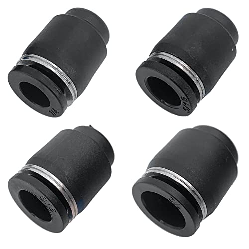 20PCS Pneumatic Cap Style Plug Fitting, Push-to-Connect Fitting Plug for 1/4 5/16 3/8 1/2 Tube Air Line Fittings - size: 1/4, 5/16, 3/8, 1/2 OD