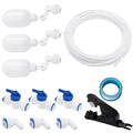 3/8inch Tube Float Ball Valve Water Level Control, Adjustable Plastic Water Purifiers Float Valve Kit for Tank Aquariums Aquaculture (Side Install) - style: Side Install