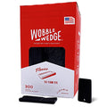 Wobble Wedges Flexible Plastic Shims - Leveling Shims for Home Improvement, Furniture Levelers, Table, and Toilet for Leveling - Made in USA Plastic Wedges Shim for Appliances (Black, 300-Pack) - size: 300