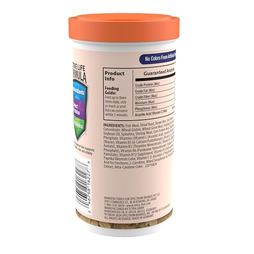 Tetra Goldfish Flakes, Nutritionally Balanced Diet for Aquarium Fish, Vitamin C Enriched Flakes, 3.53 oz - size: 3.53 Ounce (Pack of 1)