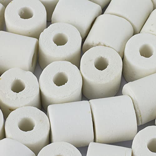 Wave Point 6 lbs Bio Ceramic Rings Aquarium Filter Media in 6 Free Mesh Bags for Freshwater Saltwater Fish Tank Pond Shrimp Canister Filter