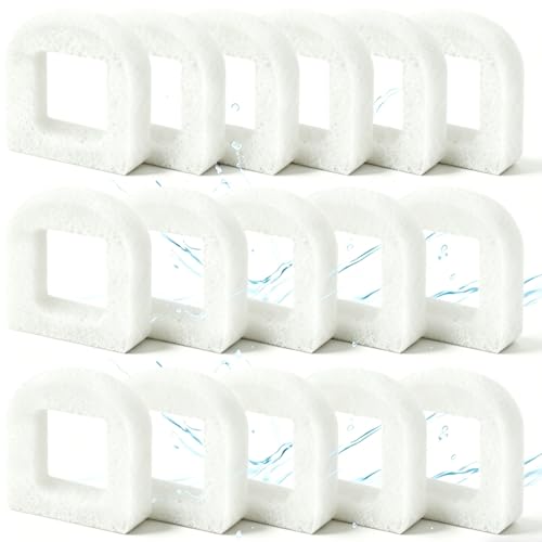 Cat Water Fountain Filters, 16 Pack Pet Fountain Replacement Foam Sponge Pre-Filters Fit for Multiple Ceramic and Stainless Steel Pet Fountains