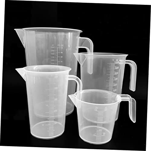 Mikinona Small Measuring Cup for Fish Food White Accurate Measurement Fish Tank Feeder Easy to Read