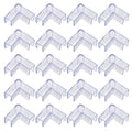 SOLUSTRE 25pcs Fish Tank Corner Protectors for 10mm Glass Aquarium, L-Shaped Edge Guards Safety Corner Guards for Furniture and Proofing