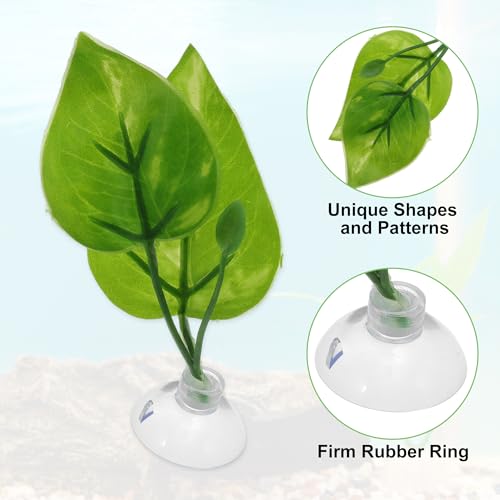 Betta Fish Leaf, Natural Habitat Simulation for Betta Spawnings Grounds, Betta Spawnings Leaves, Resting Bed, Large Small Leaves, Yellow Green