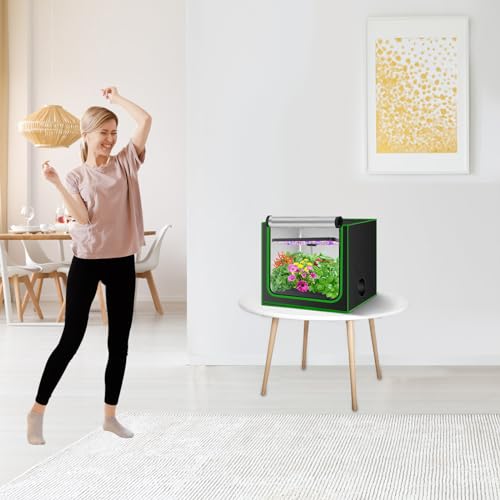 Small Grow Tent for Aerogarden，24”x18”x28” ，Hydroponics Growing System ，Highly Reflective 600D Diamond Mylar Canvas with Ventilation window and Floor Tray for Hydroponic Indoor Plant Growing - size: 24"x18"x28"