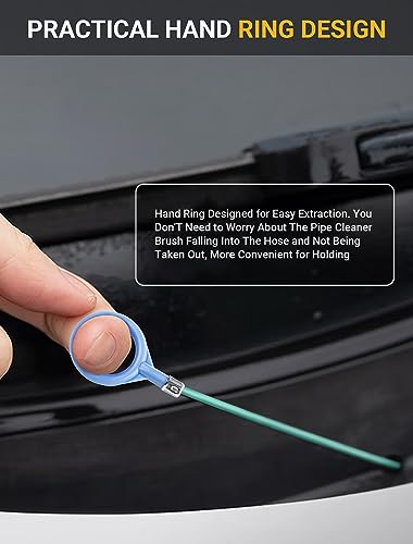 Upgraded Auto Sunroof Drain Cleaning Tool, 78 Inch Flexible Drain Brush Long Pipe Cleaners for Car, Tube Cleaning Brush Slim Drain Dredging Tool Perfect for Car Sunroof, Windshield Wiper Drain Hole - size: 78 Inch