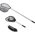 RESTCLOUD Fishing Landing Net with Telescoping Pole Handle, Fishing net Freshwater for Kids Men Women, Extend to 40-63 Inches - style: D: Strong Stainless Handle, 48" Full