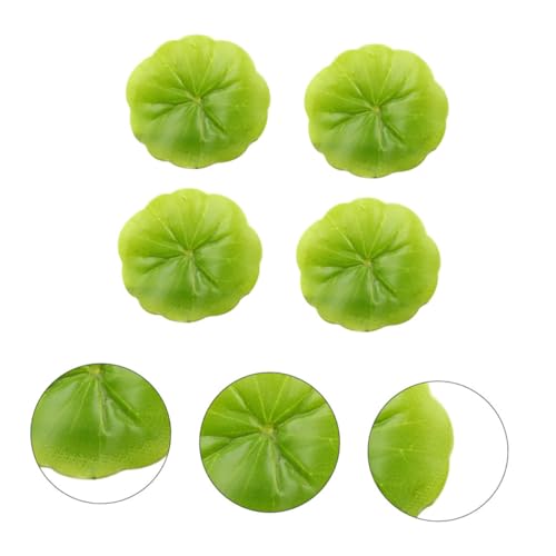 PRETYZOOM 30pcs Artificial Water Lily Leaves, Realistic Floating Water Lily Pads for Fish Tank, Aquarium, Pool, Home Decor, 2.36 Inches, Plastic