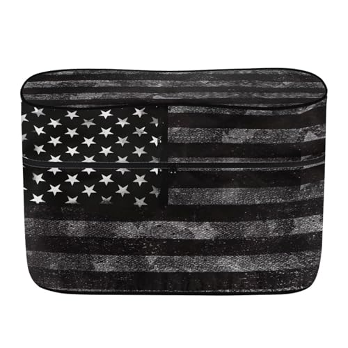 Black American Flag 20 Pound Double for RV/Trailer/Camper Waterproof Double Zipper Propane Gas Cylinder Cover Four Seasons General Protection - color: Black American Flag, size: S(20LB)