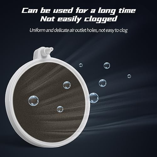 UPETTOOLS Aquarium Air Stones - 5 Inch Fish Tank Bubbler Stone, Ultra-High Dissolved Oxygen Diffuser Nano Airstone Aerator for Fish Tanks 80 to 130 Gallon with Airline Tubing Accessories - size: 5 inch for 80 to 130 gallon tanks