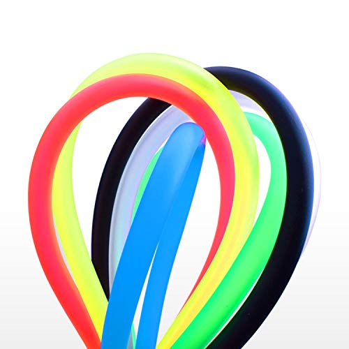 Airline Tubing for Aquarium 16.4 Feet Rubber Fish Tank Air Tubing Standard Colorful Aquarium Hose for Air Pump Black Yellow Green Red Blue (Blue) - color: Blue