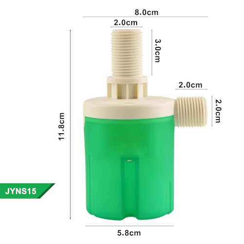 2Pcs Automatic Water Level Control Valve - Inside Type, Float Valve for Water Tank, Solar Energy, Auto Pot, Aquarium (1/2" Top) - style: 1/2" Top