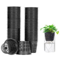 50 PCS 3 Inch Heavy Duty Net Pots,Hydroponic Cups,Garden Slotted Mesh Net Cups,Plant Nursery Net Pots for Hydroponics - size: 3inch