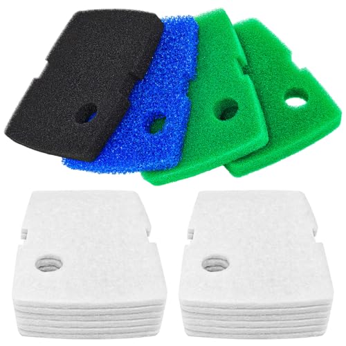 Canister Filter Media Compatible with Penn Plax Cascade 1200/1500 CCF4UL/CCF5UL Replacement Canisters Filters Bio Sponges for Aquariums Fish Tank Turtle Tank 16 Pack