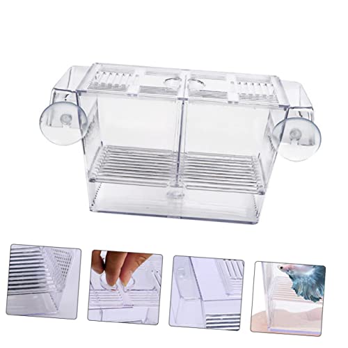 LIOOBO Fry Isolation Tank Aquarium Fish Net Incubation Container for Fish Safe Fry Box