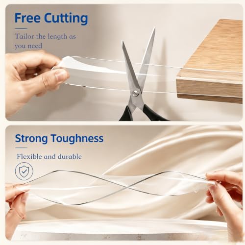 ZOMPAGO Clear Soft Corner Protectors for Baby Safety Furniture Strip 1.6in(W) x9.84FT(L), Sharp Edge Table Corner Bumpers, Wall Corner Guards, Baby Proof Corner Protectors for Cabinet & Window Edge - size: 1.6in x9.84FT