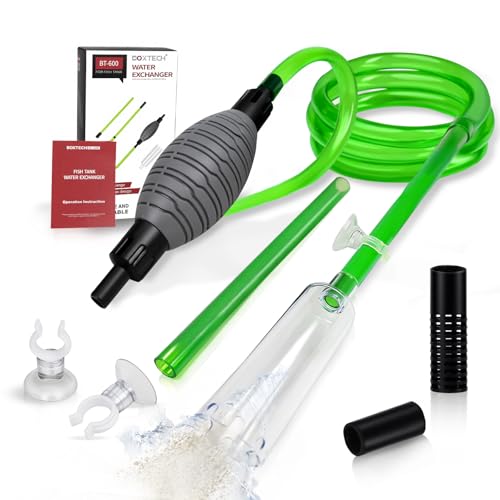 boxtech Fish Tank Water Change, Vacuum Siphon Water Changer Pump Sand Cleaner for Aquarium Water Filter