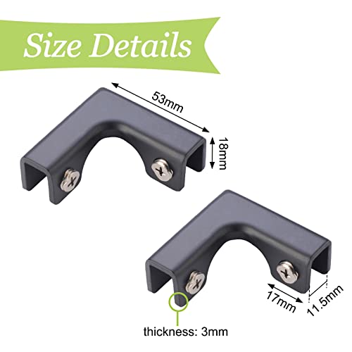 Glass Connector, 4Pcs Aluminum Alloy Glass Clamp 2 Way Glass Connectors Rimless Clip Holder for Fixing or DIY Fish Tank, Glass Wind Guard, Glass Display Cabinet, for 8-10mm Thickness - color: Aluminum Alloy,for 8-10mm, size: 4 Pieces