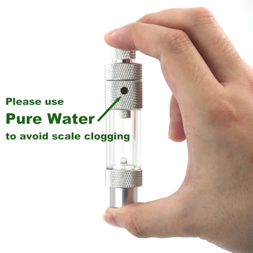 LINLAN Easy Water Refill CO2 Bubble Counter with Check Valve and Water Adder for Planted Aquarium CO2 Regulator (Air Pipe Connection) - size: Air Pipe Connection