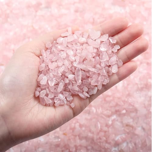 Pebbles Polished Gravel,Natural Polished Stones for Flower Bed Fish Tank Plants 3.5-Oz(Pink) - color: Pink