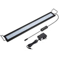 hygger 16W Full Spectrum Aquarium Light with Aluminum Alloy Shell Extendable Brackets, White Blue Red LEDs, External Controller, for Freshwater Fish Tank (24-30 inch) - size: 16W (24-30 inch)