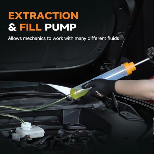 FOUR UNCLES Fluid Extractor & Filling Pump for Easy Oil Change - size: 500cc(70cm hose)