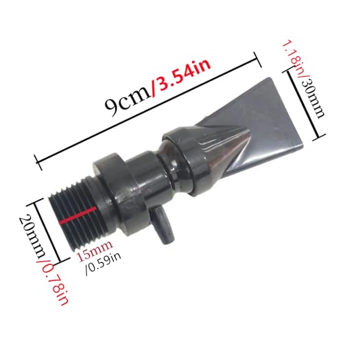 Aquarium Duckbill Nozzle, Aquarium Tanks Outlet Water Outflow Pipe Connector Filter Accessories for Fish Tank Aquarium, 20mm