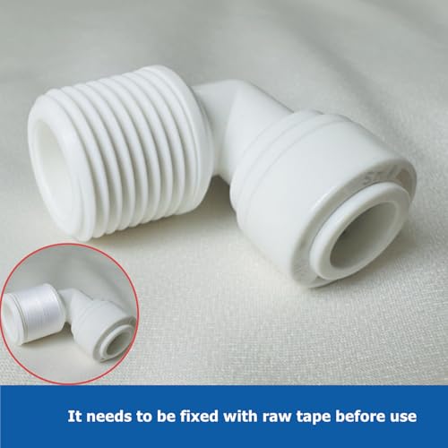 10 PCS 3/8" Male x 3/8" OD Push to Connect Tube Fitting - Quick Connect for Water Purifiers, Drinks Dispenser & Filtration Systems (Elbow Type) - style: 3/8" Male x 3/8" elbow connect(10)