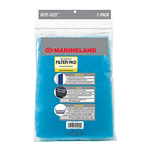 Marineland Bonded Filter Pad, Cut To Fit Any aquarium Filter, Whites & Tans, 312 sq. in.