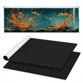 Pangda 2 Pcs 48 x 24 Inch Aquarium Fish Self Leveling Mat for Under Tank 5mm Thick Foam Compressible Neoprene Mat with Adhesive Backing Shockproof Waterproof Easy to Cut Stability, Black - color: Compressible Neoprene Foam, size: 48 x 24 Inch