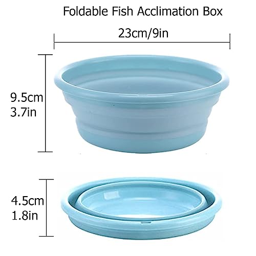 Foldable Fish Acclimation Box - Saltwater & Freshwater Aquarium Acclimator, Shrimp & Betta Fish Breeding Box