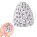 Shrimp Dome Hide, Plastic Porous Designed Aquarium Dome Hide Cave Shelter Hideout with Suction Cup Aquarium Decor Fish Tank Accessories for Small Fish Shrimp Guppy Hiding House Resting(White)