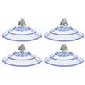 4PCS 85mm/3.4 "PVC Screw Suction Cup,4-Piece Transparent Suction Cup, with Stainless Steel M8 Screw nut, Super Strong Glass Suction Cup Bracket