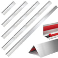 Therwen 4 Sets of 16 Pieces，per Set 0.5 x 0.5 x 48 Inch Stainless Steel Corner Guards Corner Protector Metal Wall Corner Guard Wall Protection - size: 0.5 x 0.5 x 48 Inch