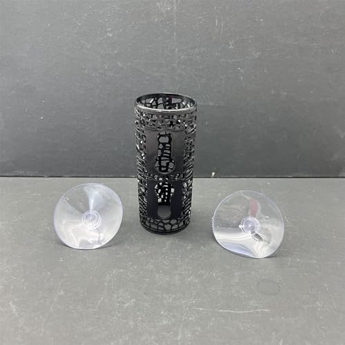 Resin Fish Hideaway Tube for Aquarium, Sleeping Cave Shelter with Hollow Tunnel Design, Shrimp Hiding Tank Decoration Accessories - color: Rose Red