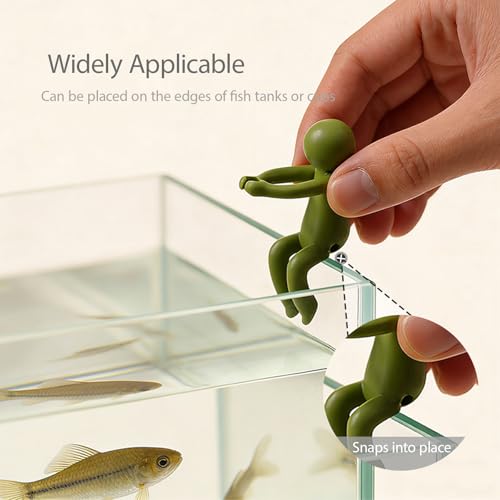 Aquarium Artificial Plastic Plants Decoration, Aquarium Decor Set, Goldfish Betta Fish Tank Decorations, 3 PCS Fish Tank Accessories, Artificial Aquarium Plants Holders, Tank Accessories Decor