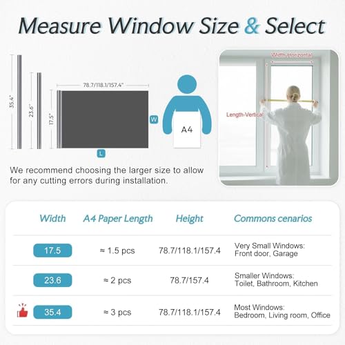DOWELL One Way Window Privacy Film with 3 Tools Window Tint for Home Heat Control Anti UV Sun Blocking Reflective Mirror Covering See Out Not in for House and OfficeBlack Silver 17.5" X 78.7" - color: Black Silver, size: 17.5" X 78.7"