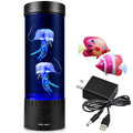Brewish Jellyfish Lamp,16 Color Changing Mood Lamps, 4 Modes Aquarium Night Light, Artificial Fish Tank with Moving Fish, Sensory Room LED Lights for Autism, ADHD, Excellent Gift