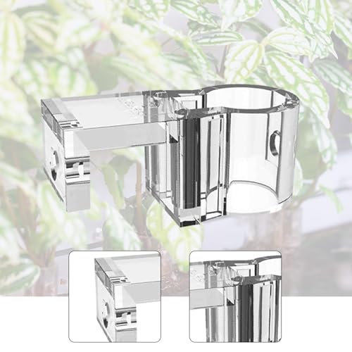 6 Pieces Aquarium Plant Holder Support Clear Growth Tool Lightweight Hanging Aquatic Plant Pot for Water Feature Decoration