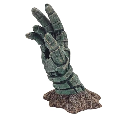 Aquarium Decoration Theme Decoration - Aquarium Hidden Cave Fish Tank Decoration, Reptile Cave Hidden Climbing Play Decoration Accessories, Suitable for Fighting Fish, Shrimp, Lizards, Amphibians