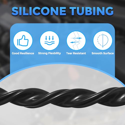 Silicone Tubing,2mm ID x 4mm OD Pure Silicon Tube High Temp Silicone Hose [for Home Brewing,Pump Transfer,Aquaponics]-3.3 ft Length/Black - color: Black, size: 2mm ID x 4mm OD x 1 m