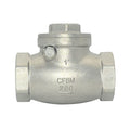 1" Stainless Steel SS316 Swing Check Valve,NPT Female x Female Thread,WOG 200 PSI PN16 CF8M - size: 1 Inch