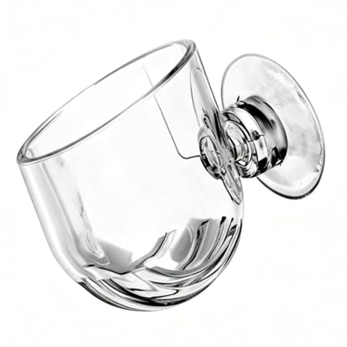 Aquarium Plant Holder, 4 Pack Acrylic Moss Cup with Suction Cups for Fish Tank Java Xmas Moss Shrimp Fry Hiding (Large Size)