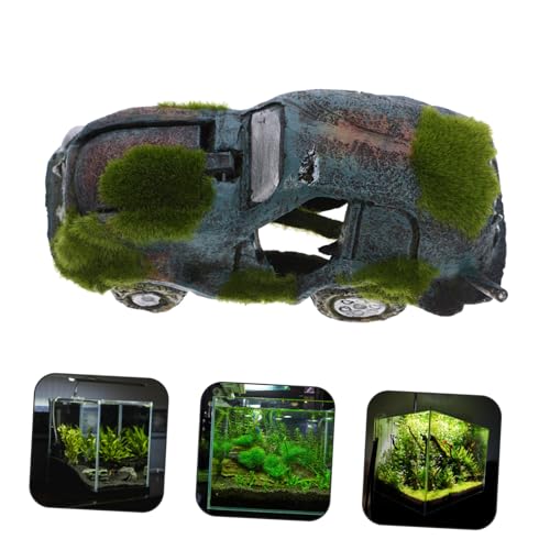 iplusmile Fish Tank Landscaping Car Decor Ornament Aquarium Landscaping Fish Landscape Accessories Aquarium Adornment Aquarium Landscape Fish Tank Habitat Vegetable Crafts