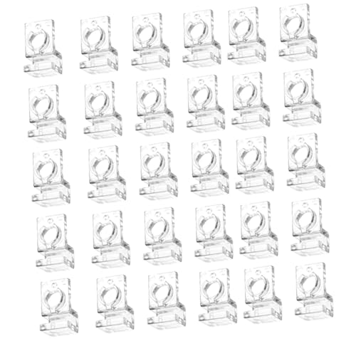 30Pcs Aquarium Lid Clips Water Pipe Fixing Clamps Clamps Aquarium Lid Support Brackets, for 6mm - size: for 6mm