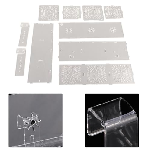 Acrylic Fish Tank Isolation Box | Adjustable Aquarium Hatchery/Breeding Box | Transparent Fish Holder with Suction Cups | 3 Sizes for Fry/Sick Fish (30CM*10CM*10CM) - size: 30CM*10CM*10CM
