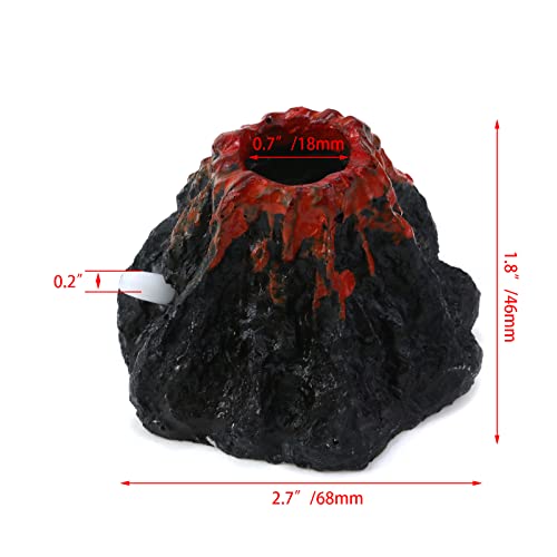 Aquarium Decoration with Air Stone Bubbler Shells Ornament Fish Tank Bubble Maker Aquarium Air Bubbling Great Addition for Fish Tank Aquarium - color: Volcano
